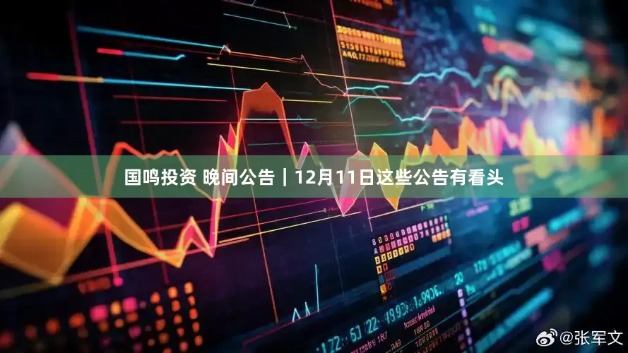 国鸣投资 晚间公告｜12月11日这些公告有看头
