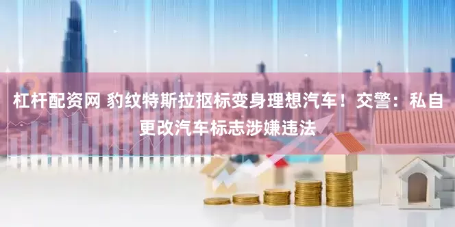 杠杆配资网 豹纹特斯拉抠标变身理想汽车！交警：私自更改汽车标志涉嫌违法